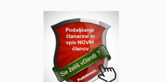 Včlanitev / podaljšanje članstva